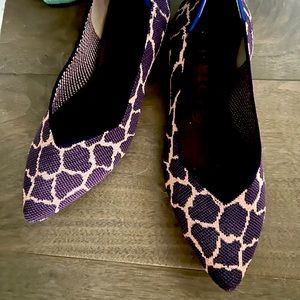 Rothy’s purple animal print 10 1/2